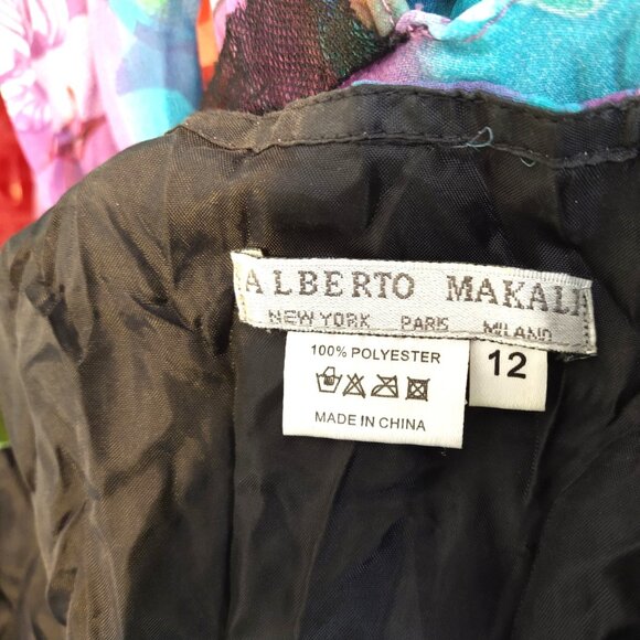 Alberto Makali - Floral Fluffy Ruffled Asymmetrical Swing Skirt - 12 - Picture 4 of 9